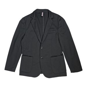 PJ Paul Jones Knit Blazer Jacket Black Unlined Slim Fit Stretch Mens M